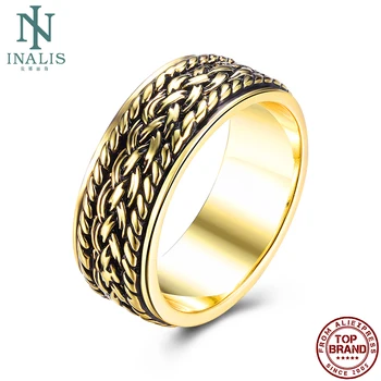 INALIS Väzbe Vzor Šírka Prstene Pre Ženy, Luxusné Krúžok Imitácia Pozlátené Výročie Ženské Módne Šperky Nový Príchod