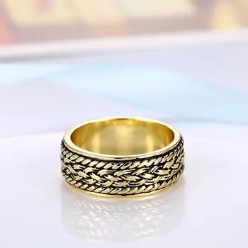INALIS Väzbe Vzor Šírka Prstene Pre Ženy, Luxusné Krúžok Imitácia Pozlátené Výročie Ženské Módne Šperky Nový Príchod