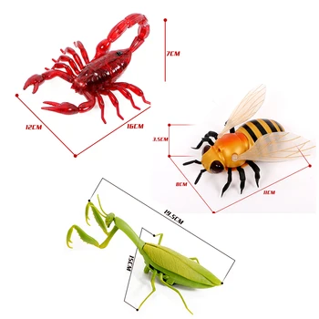 Infračervené RC zvierat, Hmyzu Hračky Simulácia bee mantis lietať Elektronické Robot Pre Dieťa Halloween Praktické vtip, hmyz Hračky