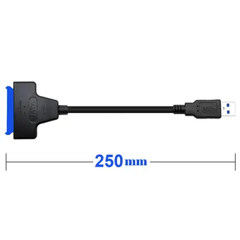 Ingelon USB Kábel Adaptéra SSD Sata na usb 3.0 6 gb / S, Podpora 2.5 Palcov 250 mm Externé SSD HDD Pevný Disk 22 Pin Sata III
