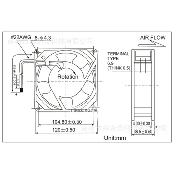 Inkubátor Ventilator Nízka Hlučnosť osových 220V 120X120X26mm Chladiaci Ventilátor Použiť Pre Ozonizer Príslušenstvo Spájkovanie Cínom odťahový Ventilátor