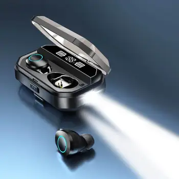 Inovovaný G02 TWS V5.0 Bluetooth Stereo Slúchadlá Bezdrôtové IPX7 Touch Slúchadlá Slúchadlá 3300mAh Batérie, LED Displej Typu c Poplatku