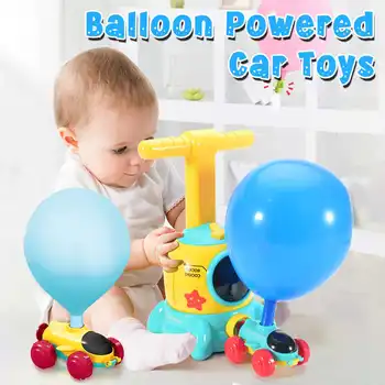 Inovovaný Inerciálnych Balón Poháňané Auto Hračka Aerodynamika Balón Napájacie Čerpadlo Vzduch DIY Fun Vzdelávacie Veda Experiment Deti Darček