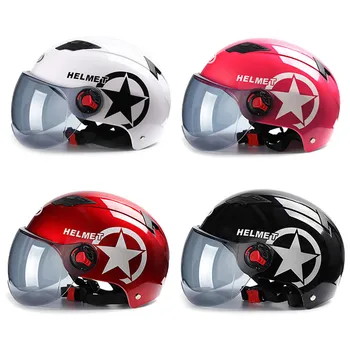 Inovovaný Motocykel Helmu, Bicykel, Skúter Otvorené Tvár Pol šiltovku Anti-UV Bezpečnosti Klobúk Motocross Prilba Viaceré Farebné Chrániť