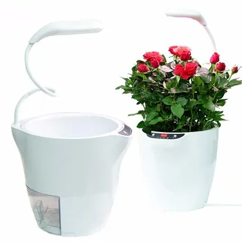 Inteligentný Kvetináč s Plným Spektrom Rast Rastlín Lampa pre Kryté Záhradné Rastliny Kvet Hydroponics Rásť LED Lampa na Čítanie