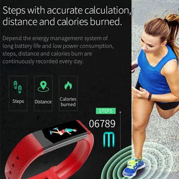 Inteligentný Náramok B3 Farieb Obrazovky Monitora Srdcovej frekvencie, Krvného Tlaku Meranie Smart Kapela Vodotesný GPS Fitness Trať Pre Android IOS