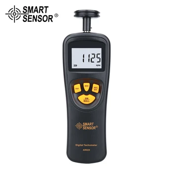 Inteligentný Senzor Digitálny Tachometer Kontakt Motora Tachometer RPM meter Rozchod Tach Rýchlomer 0.5~19999RPM AR925 LCD displej