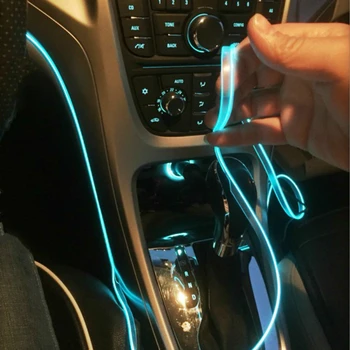 Interiéru vozidla Lampa Neon Pásy led El Studené Svetlo nálepka Pre BMW E46 E39 E90 E60 E36 F30 F10 E34 X5 E53 E30 F20 E92 E87 M3 M4 M5