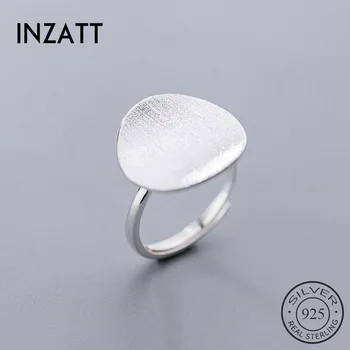 INZATT Reálne 925 Sterling Silver Drhnúť Kolo Krúžok Pre Módu Ženy Trendy Jemné Šperky 2019 Minimalistický Príslušenstvo Darček