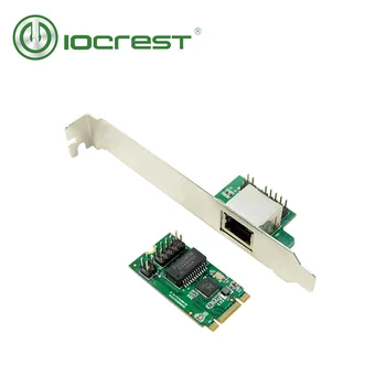 IOCREST 22x42mm M. 2 B-Key a M-Key na 1 Port 10/100/1000Mbps Gigabit Ethernet NIC Sieťová Karta