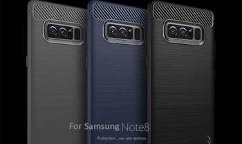 IPaky Mäkké silikónové Kartáčovaný Prípadoch Pre Samsung Galaxy S8 Plus Poznámka 8 S7 S6 Okraji J5 J7 2017 Predseda A3 A5 A7 2017 Telefón Prípade