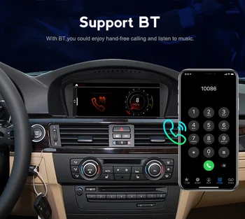 IPS HD 4+64 G Android 10.0 Auto Navi Dvd Prehrávač PRE BMW X5 E70/X6 E71 Originálne CIC CCC audio Systém gps stereo auto, všetko v jednom