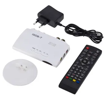 ISDB-T Digitálny Terestriálny Prijímač HD Video Converter Terestriálny Set-Top Box Pre TV Monitor LCD, Tuner S Diaľkovým ovládaním