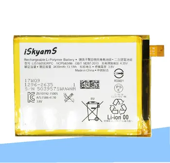 ISkyamS 2x 3430mAh LIS1605ERPC Chytrý Telefón Náhradné Batérie Pre Sony E6883 Z5P Dual E6853 Z5 Premium Z 5 Plus +Nástroj