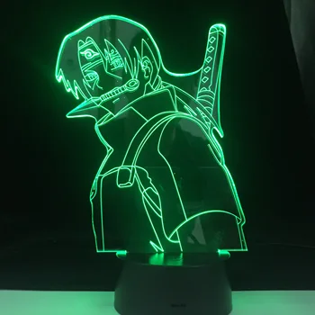 ITACHI ANBU LED ANIME LAMPA NARUTO Obrázok Nočného Akrylových 3d Lampa pre Dieťa Spálňa Decor Anime Svetlo Dropshipping