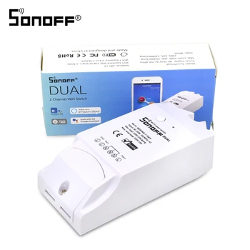 Itead Sonoff 2CH Dual Wifi Prepínač 15A 3500W Smart Switch Svetlo Diaľkové Časovač Bezdrôtové 2 Gang Pracuje s Google Domov Smart Home