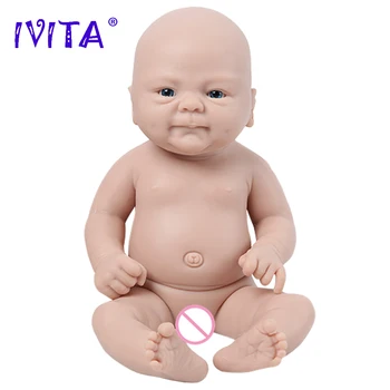 IVITA WG1512 36 cm(14inch)1.65 kg celého Tela Silikónové Bebe Reborn Bábiky Nevyfarbené Nedokončené Mäkké Bábiky Realisticky Dieťa DIY Prázdne Hračky