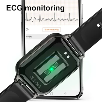 IWO DTX Smart Hodinky 1.78 palcový 420*485 Displej EKG Muži Ženy 2020 Vodotesný IP68 Multi-sport Mode Krvný Tlak Smartwatch Mužov