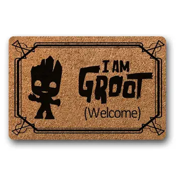 Ja som Groot Rohožky - Premium Dvere Mat - Vitajte Mat Dvere mat Dekoratívne Vnútorné Vonkajšie Rohožky netkanej Textílie Top