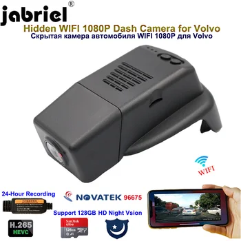 Jabriel 1080P Skryté WIFI Dash Fotoaparát Auto Kamera Auta Dvr duálny objektív zadná kamera pre Volvo s90 xc60 2016 2017 2018 2019 2020 2021