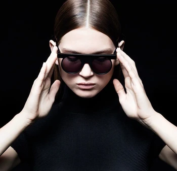 JackJad 2019 Móda Budúcnosti Koncept BL0014 Style slnečné Okuliare Modern Vintage Ploché Kolo Dizajn Značky Slnečné Okuliare Oculos De Sol