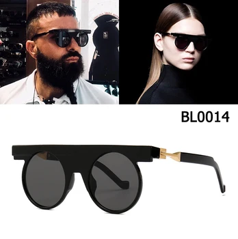 JackJad 2019 Móda Budúcnosti Koncept BL0014 Style slnečné Okuliare Modern Vintage Ploché Kolo Dizajn Značky Slnečné Okuliare Oculos De Sol
