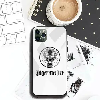 Jagermeister logo Telefón Prípade Tvrdeného Skla Pre iPhone 12 pro max mini 11 Pro XR XS MAX 8 X 7 6 6 Plus SE 2020 prípade
