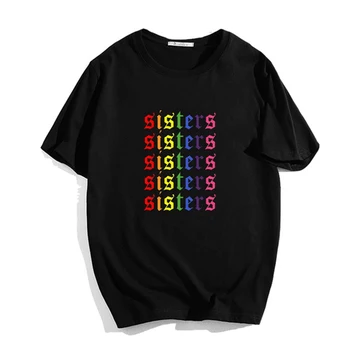 James Charles SESTRY Rainbow, tričko Unisex Móda Bežné Okrúhlym Výstrihom, Krátky Rukáv Tričko Harajuku Tričko Estetické Ženy T-shirt