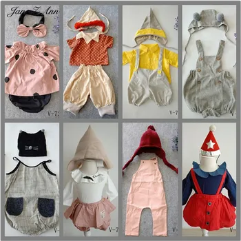 Jane Z Ann Deti fotografie oblečenie Baby 6 mesiacov 1 rok studio strelecké oblečenie, klobúk+oblečenie