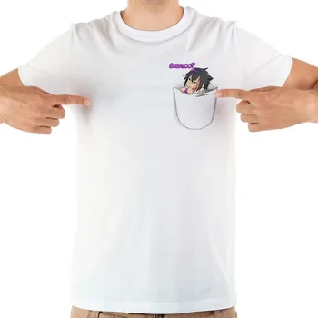 Japonsko, anime, Kakashi, Naruto sasuke vo vrecku vtipné tričko mužov lete nová biela bežné homme cool tričko plus veľkosť
