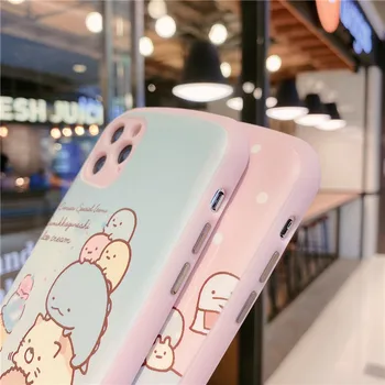 Japonsko, anime sumikko gurashi telefón puzdro pre iPhone 12 12Mini 11 Pro XS Max SE X XR 8 7 Plus roztomilý kreslený prípadoch ťažké brnenie kryt