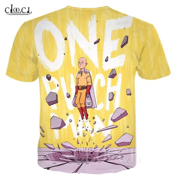 Japonsko, Anime Vtipné Tričko Jeden Úder Muž Saitama Sensei T-shirt Nadrozmerný 3D Tlač Príležitostné Letné Tričko Pre Mužov, Ženy, Športové oblečenie