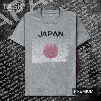 Japonsko Nippon JPN Japonskej krajiny tričko mužov nové Vrcholy t-tričko Krátky rukáv šaty mikina národnej Módne letné Bavlna