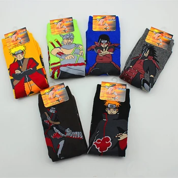 Japonské Anime Naruto Uzumaki Naruto Ženy Muži Cosplay Ponožky Pein Uchiha Madara Harajuku Ponožky Halloween COS Rekvizity 6 Párov/Veľa