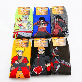 Japonské Anime Naruto Uzumaki Naruto Ženy Muži Cosplay Ponožky Pein Uchiha Madara Harajuku Ponožky Halloween COS Rekvizity 6 Párov/Veľa