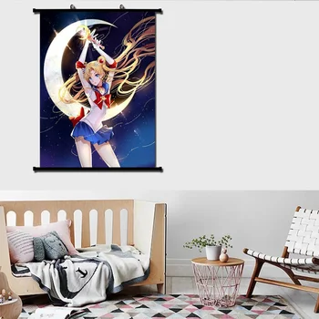 Japonské Anime Sexy Sailor Moon Maľovanie Na Zavesenie Na Stenu Prejdite Domova Plagát Cosplay 2020