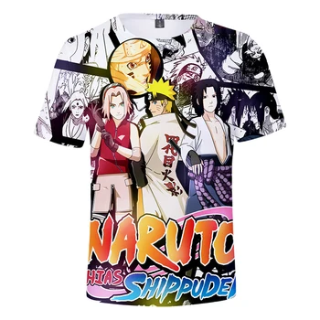 Japonské Anime Tlač Naruto 3d Tričká Cosplay Kostým Hip Hop Muži Ženy T-shirt Krátkym Rukávom Unisex 3D T-shirts Tee Tričko Topy