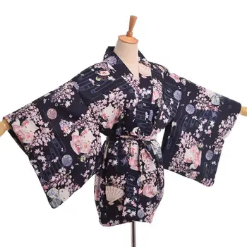 Japonské Kimono Cardigan Ženy Ročník Tlače Košele
