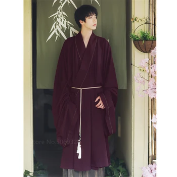 Japonský Lepšiu Kimono Muž Mujer Ázijské Tradičnom Štýle Retro Kostým Samuraj Yukata Harajuku Módne Bežné Streetwear
