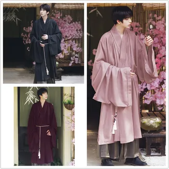 Japonský Lepšiu Kimono Muž Mujer Ázijské Tradičnom Štýle Retro Kostým Samuraj Yukata Harajuku Módne Bežné Streetwear