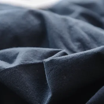 Japonský štýl Ming modrá pevné, bavlna prať bavlnené 3/4pcs posteľná bielizeň perinu súpravy(perinu+plochý list+obliečka na vankúš)