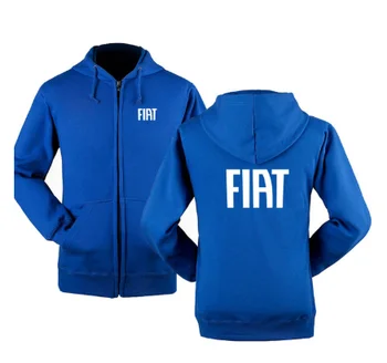 Jar & Jeseň pre Fiat logo na zips, vrchné oblečenie Mikiny muž Bežné kabát Značky zips Hoodies &b Mikiny