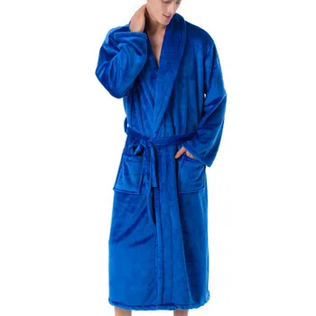 Jar zimné pánske župan 9XL 8XL 7XL 6XL Poprsie 140 cm teplé plus veľkosť Sleepwear Pajama muž