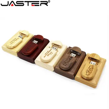 JASTER 1PCS zadarmo vlastné logo drevené + Box Osobné LOGO kl ' úč 4 GB 16 GB 32 GB usb Flash Disk U diskov Memory stick svadobný Dar