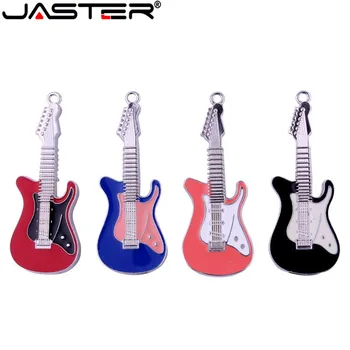 JASTER kovové gitara usb flash disk pero jednotky hudobné gitary modelu memory Stick kl ' úč 4GB 8G 16GB 32GB 64GB u diskov darček