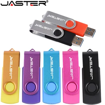 JASTER Rotácia Jednotky USB Flash Kovové Pero Disk 16GB 32GB Usb kľúč 4 GB 8 GB 64 GB 128 gb kapacitou 256 GB kl ' úč Flash Memory Stick