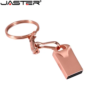 JASTER zadarmo logo USB 2.0, 4 GB 8 GB 16 GB 32 GB флешка 64GB Flash Pero Jednotky Kovu Memory Stick jednotky Tlačidla Doprava Zadarmo