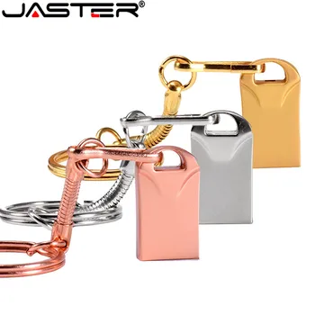 JASTER zadarmo logo USB 2.0, 4 GB 8 GB 16 GB 32 GB флешка 64GB Flash Pero Jednotky Kovu Memory Stick jednotky Tlačidla Doprava Zadarmo