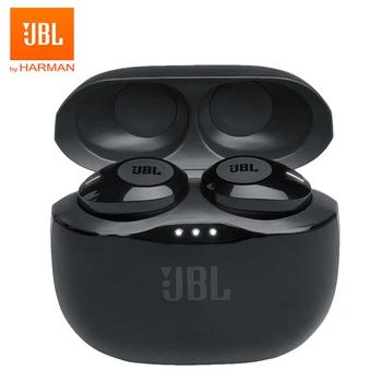 JBL NALADIŤ 120TWS Pravda, Bezdrôtová Bluetooth Slúchadlá T120TWS Stereo Slúchadlá Bass Sound Headset s Mikrofónom Plnenie Prípade