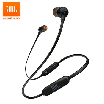 JBL T110BT Bezdrôtové Bluetooth Slúchadlá Športové Bežecké Basy Zvuk Magnetické Headset 3-Tlačidlo Remote S Mic pre Smartphone Hudba